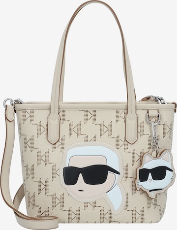 Sacs à main 'Ikoni2.0' Karl Lagerfeld en beige : devant