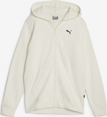 PUMA Zip-Up Hoodie 'Better Essentials' in White: front