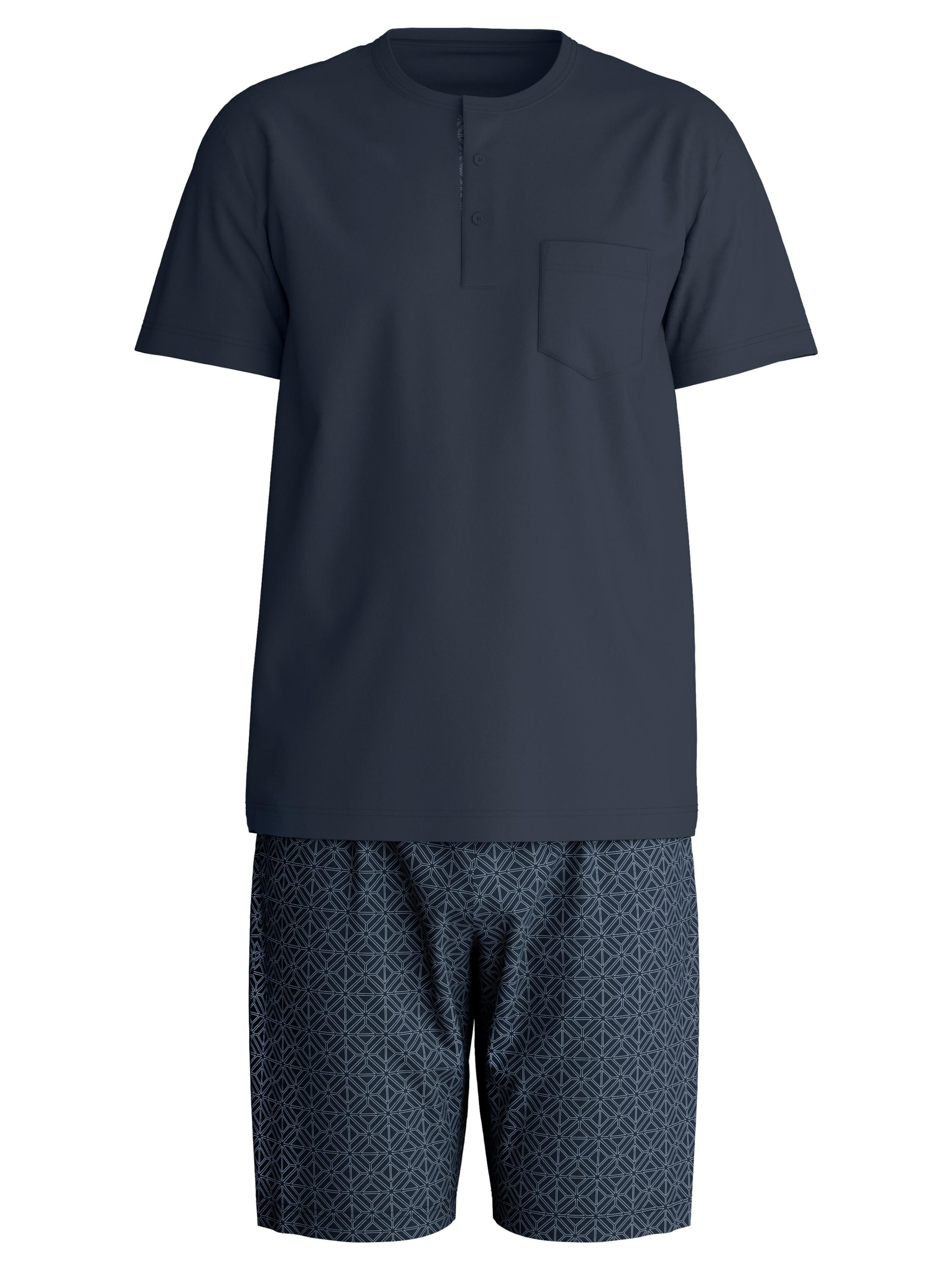 CALIDA Pyjama lang 'Relax Selected'‌‌‌‌‌‌‌ in Schwarz: Vorderseite