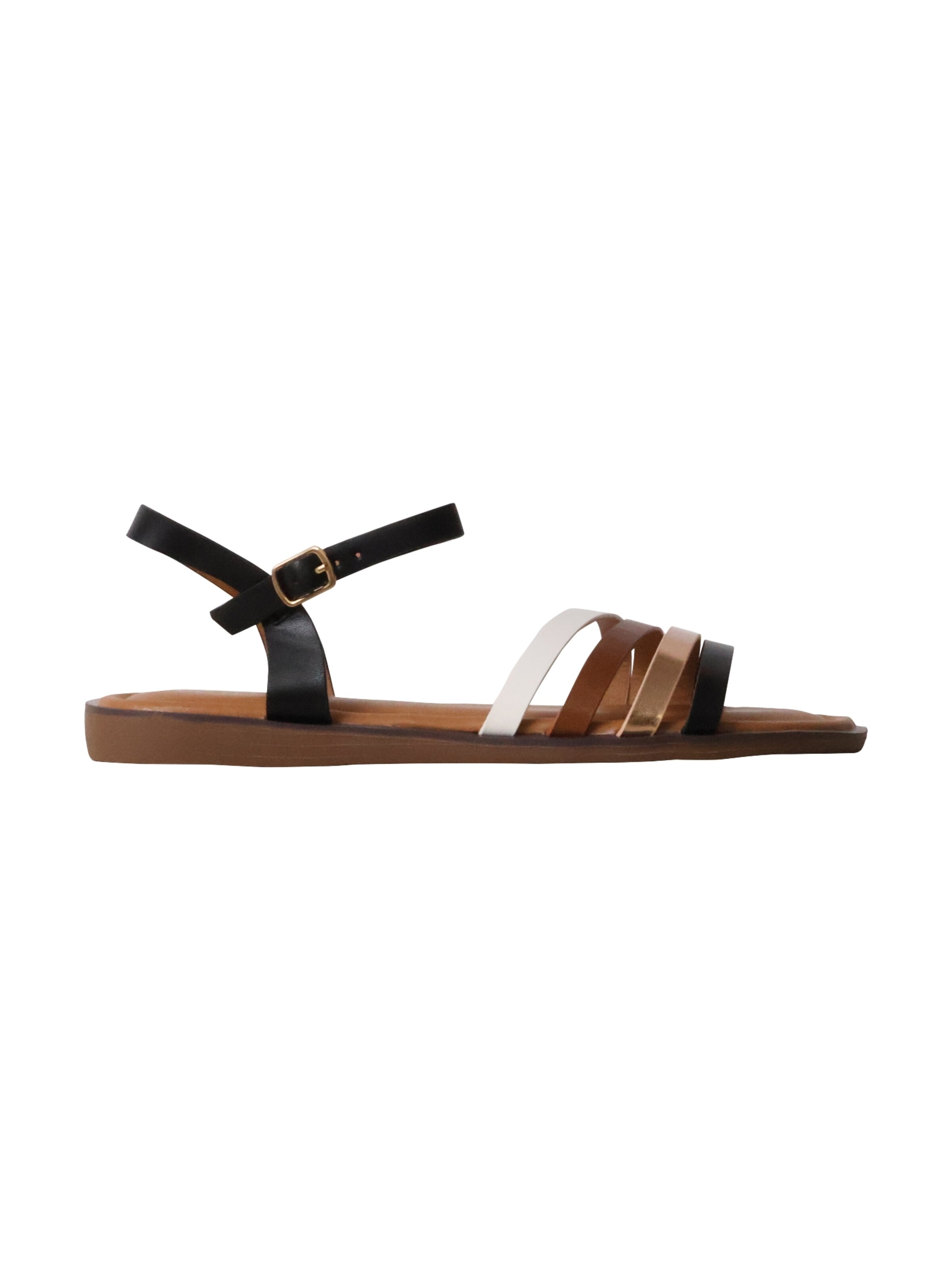 POTI PATI - Sandalias 'Flache Sandalen mit Riemchen' en negro