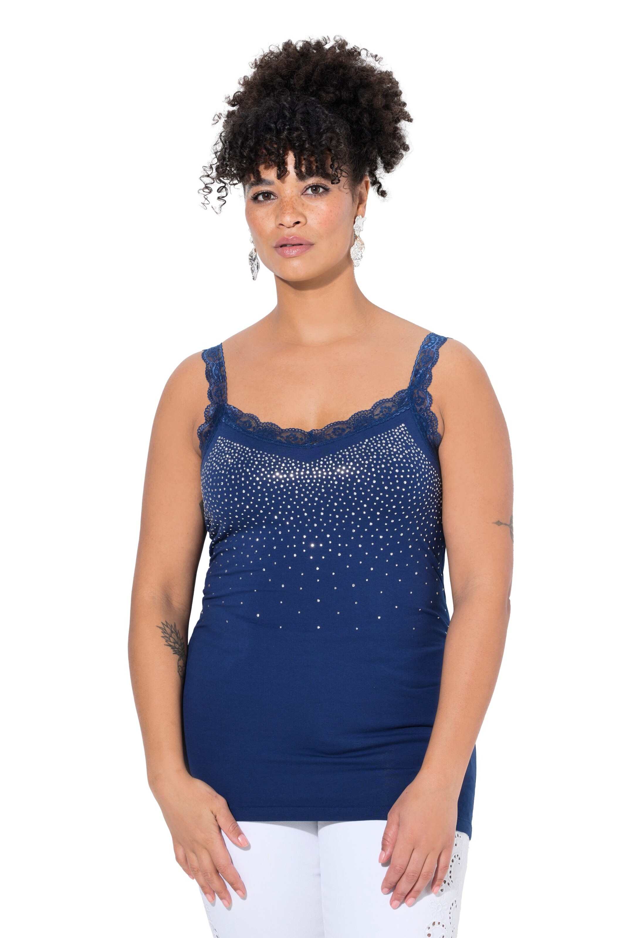 MIAMODA Top in Blue: front