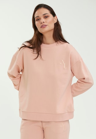 Athlecia Sportief sweatshirt 'Lia' in Roze: voorkant