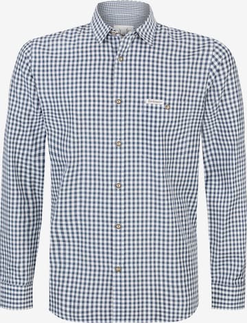 STOCKERPOINT Klederdracht overhemd 'Campos 3' in Blauw: voorkant