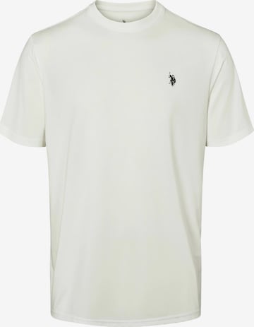 U.S. POLO ASSN. Button Up Shirt 'Nick' in White: front