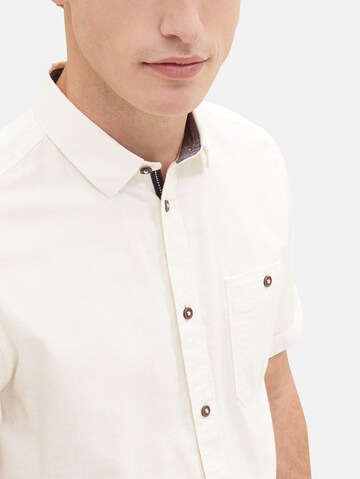 TOM TAILOR - Ajuste regular Camisa en beige