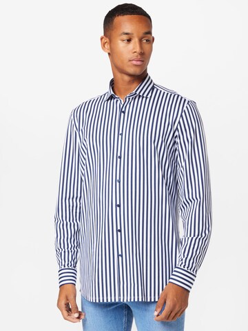 OLYMP Regular fit Button Up Shirt in Blue: front