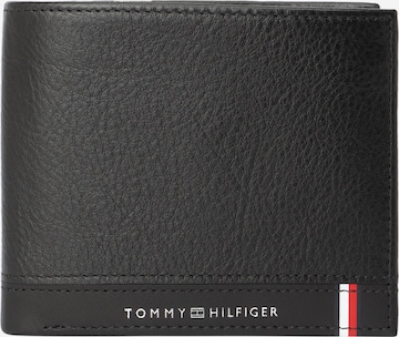 TOMMY HILFIGER Wallet in Black: front