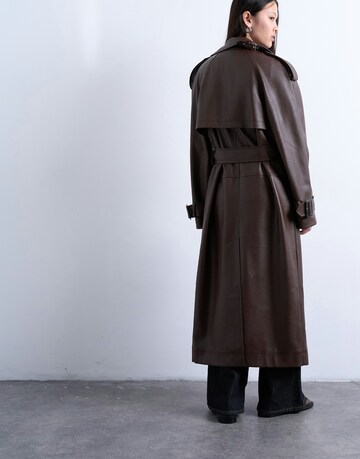 TOPSHOP Демисезонное пальто 'NOA' в Коричневый