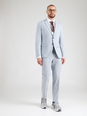 Coupe slim Costume SELECTED en bleu : devant
