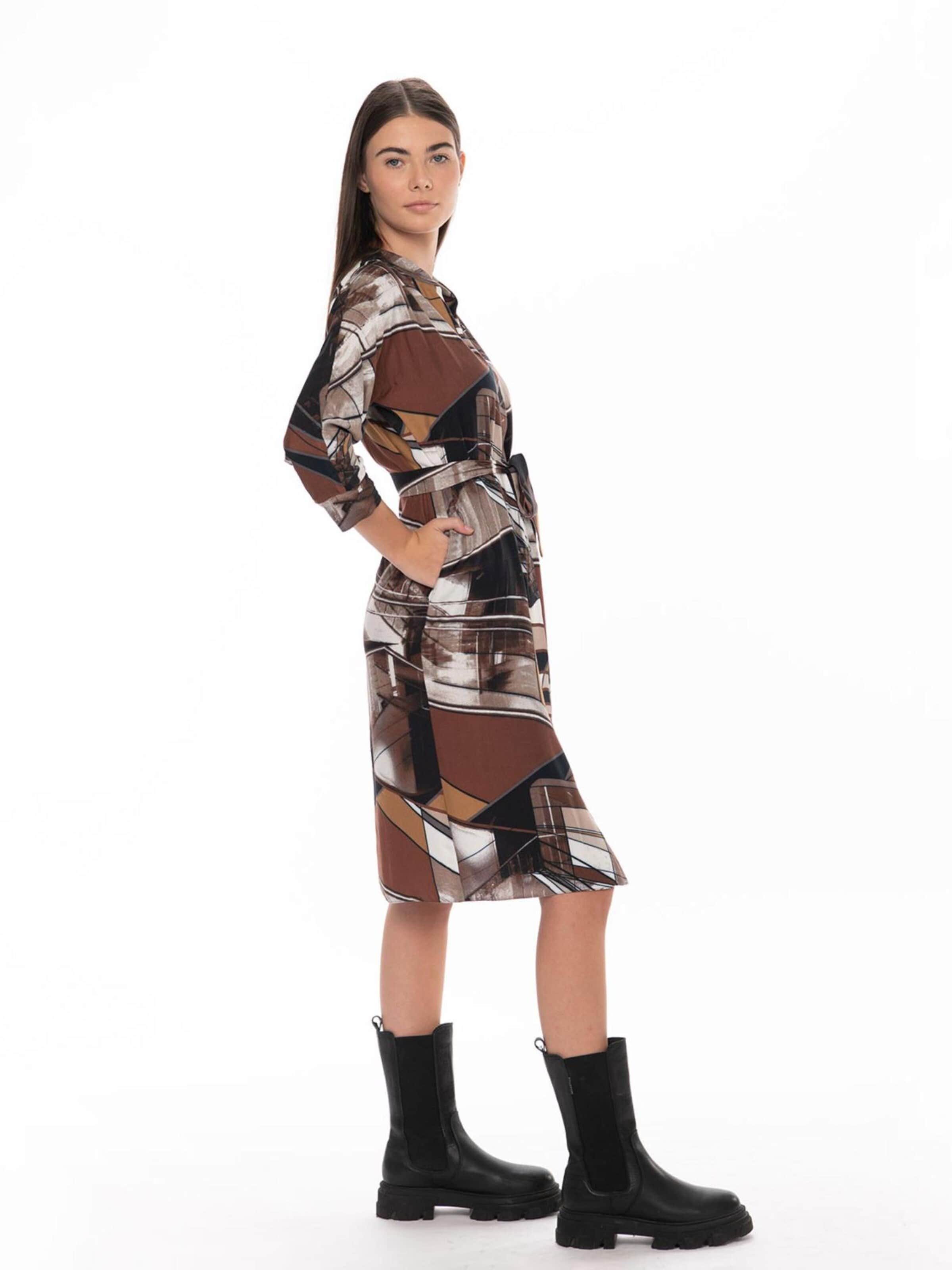 Abito camicia 'Anya' di Couture de Marie in marrone