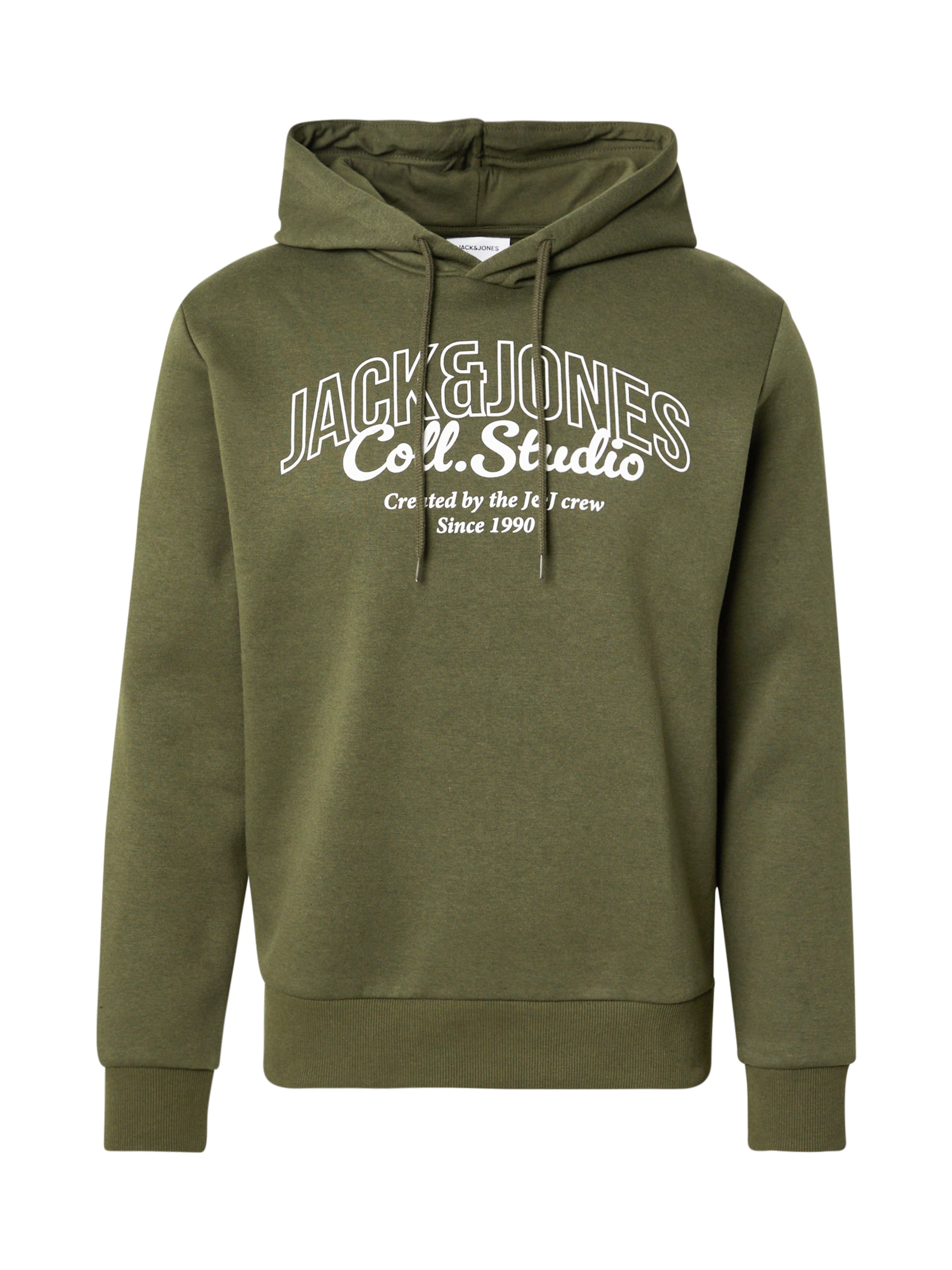 JACK & JONES - Sweatshirt 'JJMAKOTO' em verde: frente