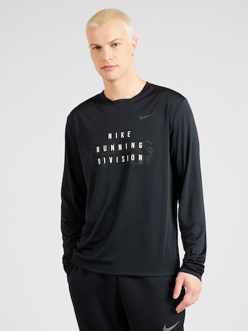 NIKE - Camisa funcionais 'RDVN RIS 365' em preto: frente