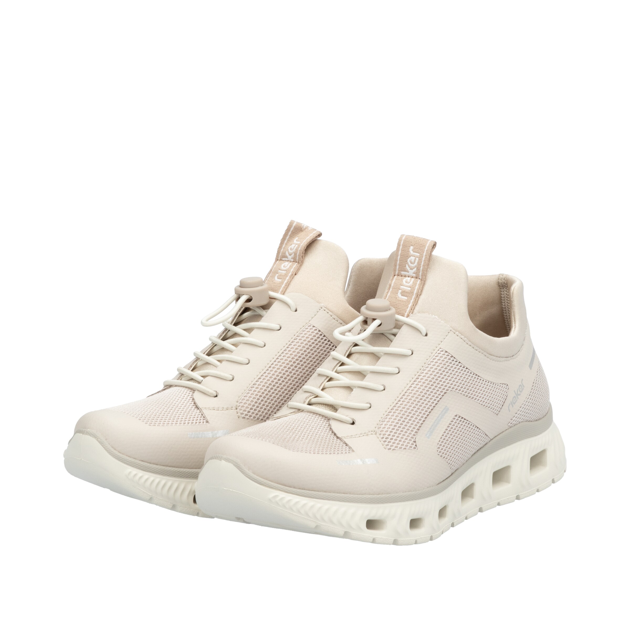 Chaussure de sport à lacets Rieker en beige