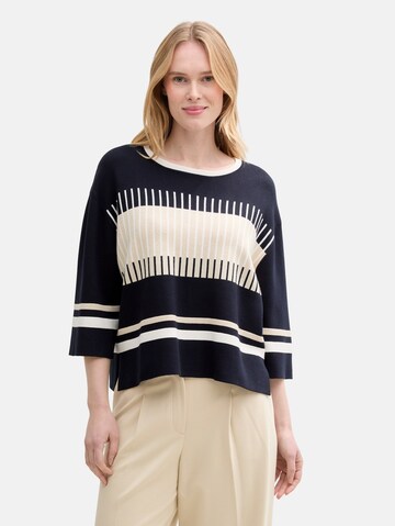 TOM TAILOR Sweater in Blue: front