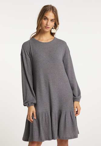 Robe IZIA en gris : devant