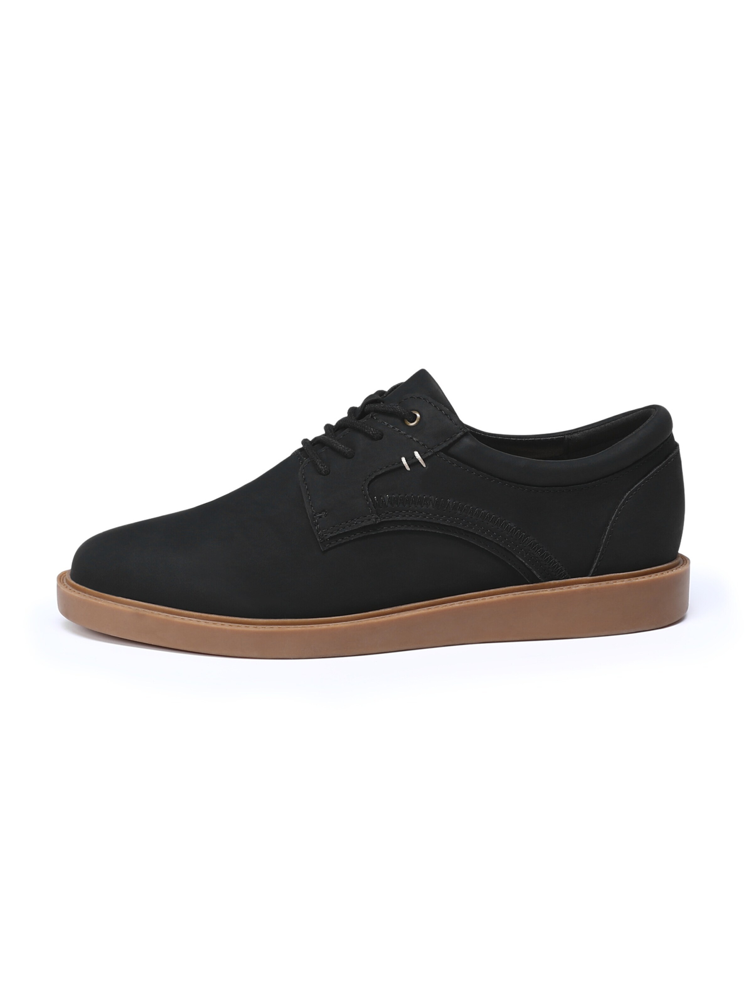 ALLTHEMEN Schnürschuh 'Leicht'‌‌‌‌‌‌‌‌‌‌ in Schwarz