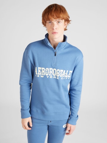 Sweat-shirt 'NEW YORK CITY' AÉROPOSTALE en bleu : devant