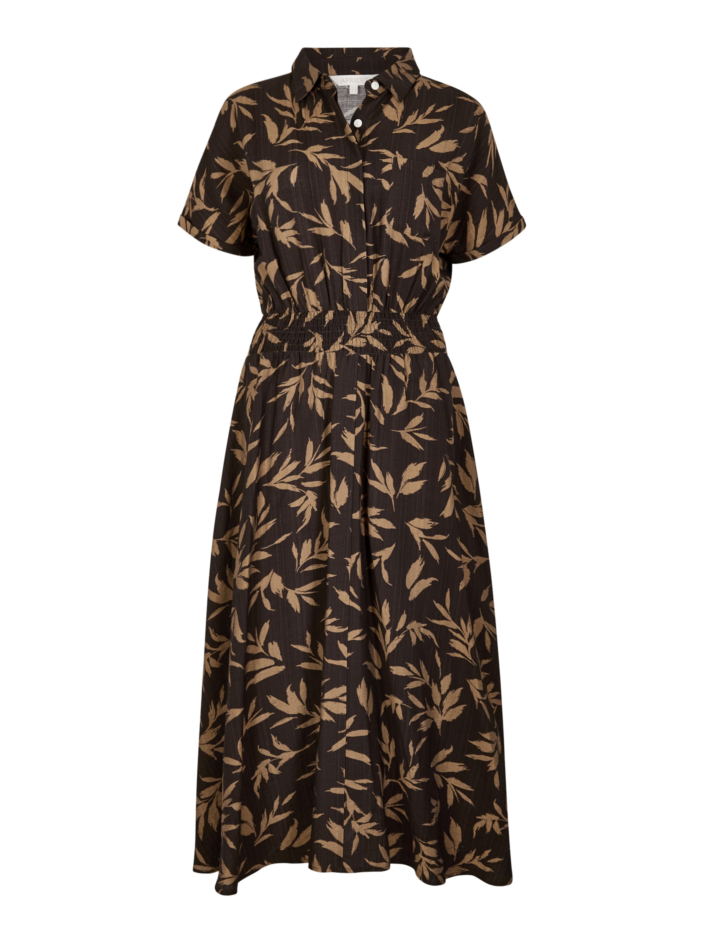 Robe ' ' Apricot en marron : devant