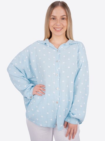 Chemisier 'Liya' Seasons of April en bleu : devant