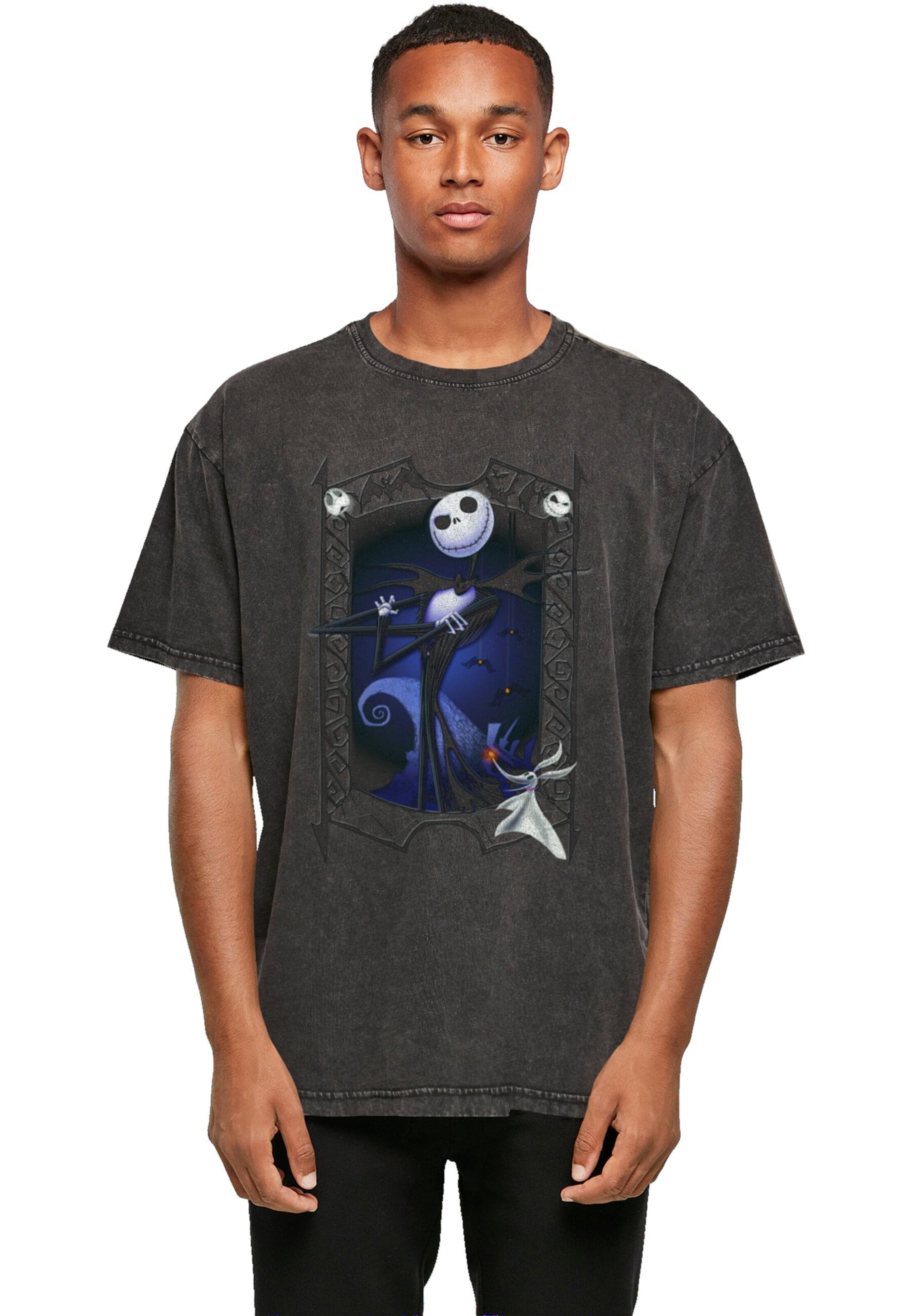 Maglietta 'The Nightmare Before Christmas' di ABSOLUTE CULT in nero: frontale