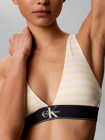 Calvin Klein Underwear Triangel BH in Gelb