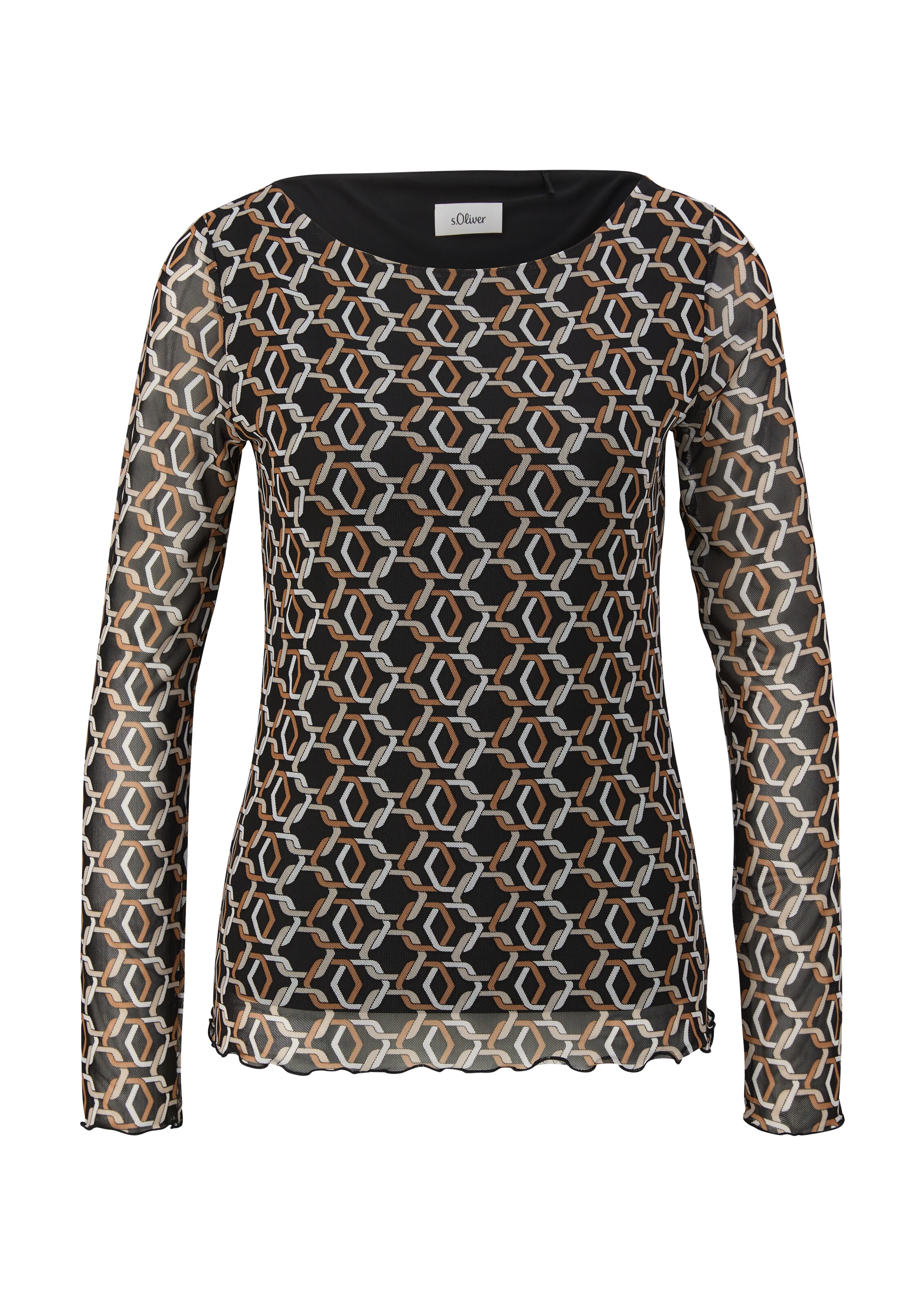 s.Oliver BLACK LABEL Shirt in Mixed colors: front