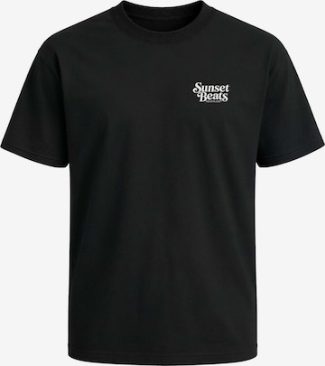 Neverless Shirt 'Sunset Beats' in Schwarz: Vorderseite