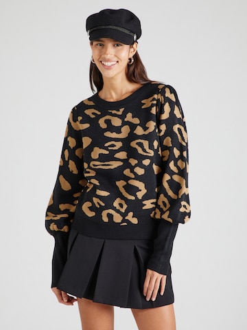 VILA Sweater 'VIZEBRA' in Black: front