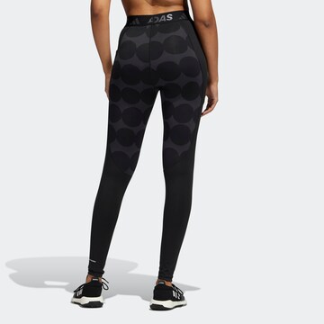 Skinny Pantalon de sport 'Marimekko' ADIDAS SPORTSWEAR en noir