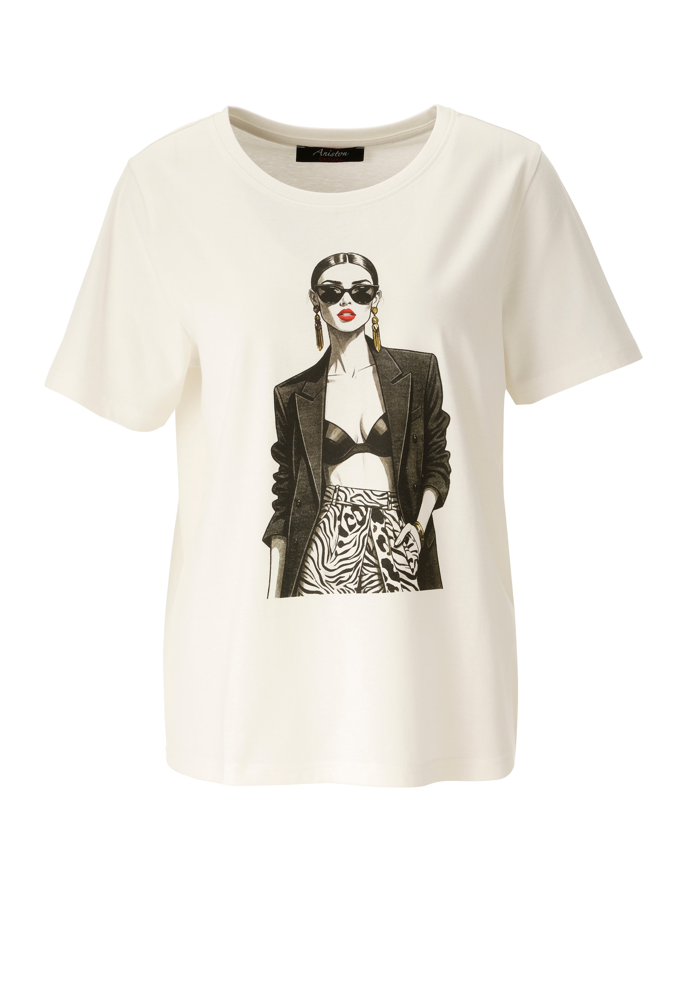 Aniston CASUAL Shirt in White: front