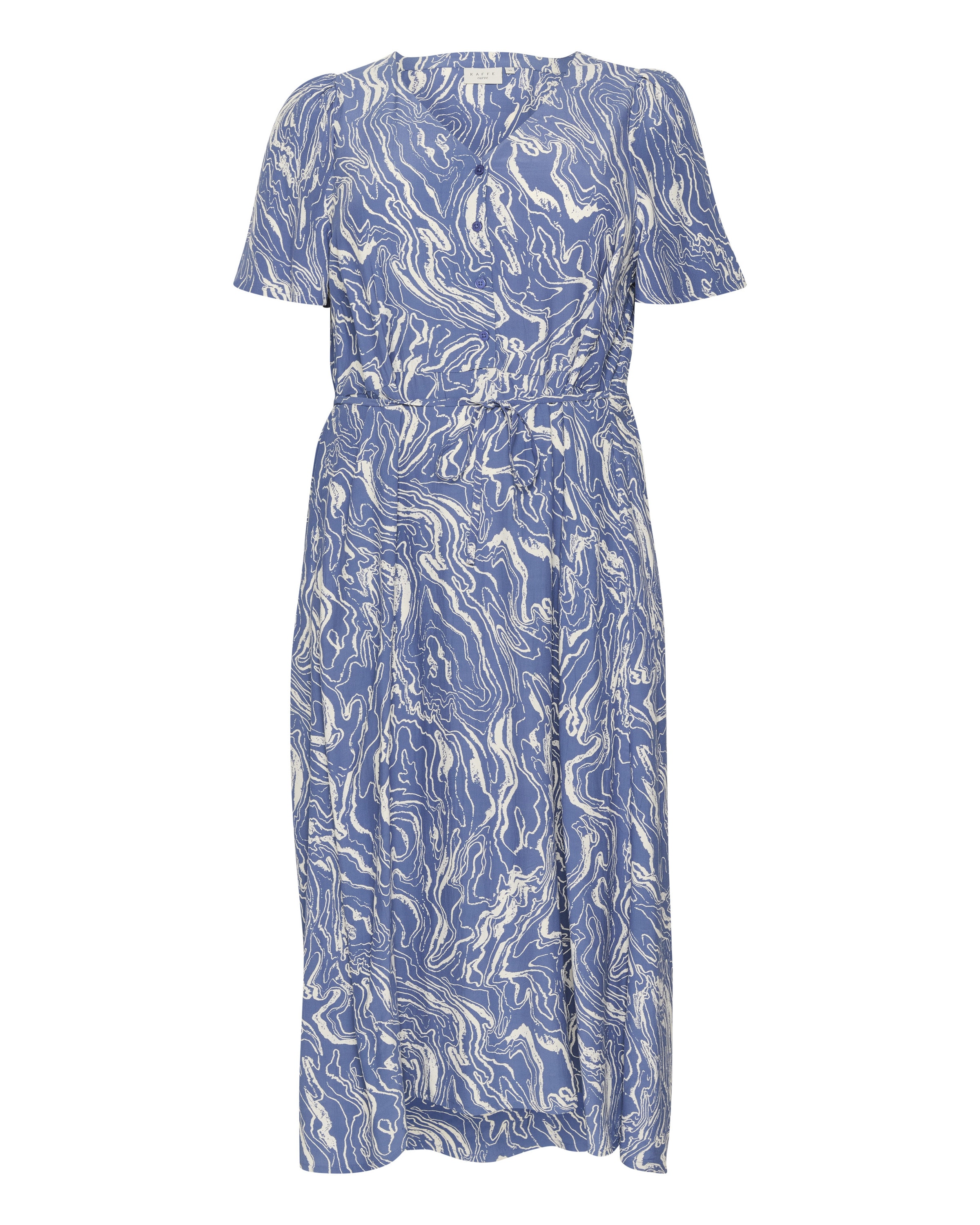 KAFFE CURVE Kjole 'Alona' i blå: forside