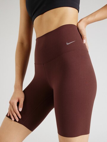 NIKE - Skinny Calças de desporto 'ZENVY' em vermelho