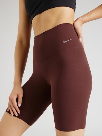 NIKE Skinny Sportovní kalhoty 'ZENVY' – červená