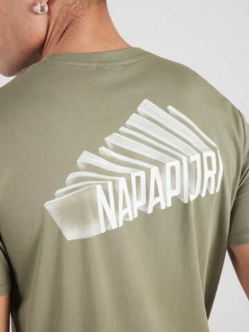 NAPAPIJRI Bluser & t-shirts 'SENAR' i grøn