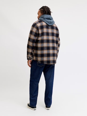 Jack & Jones Plus Comfort Fit Hemd 'JJESOHO OLLIE' in Blau
