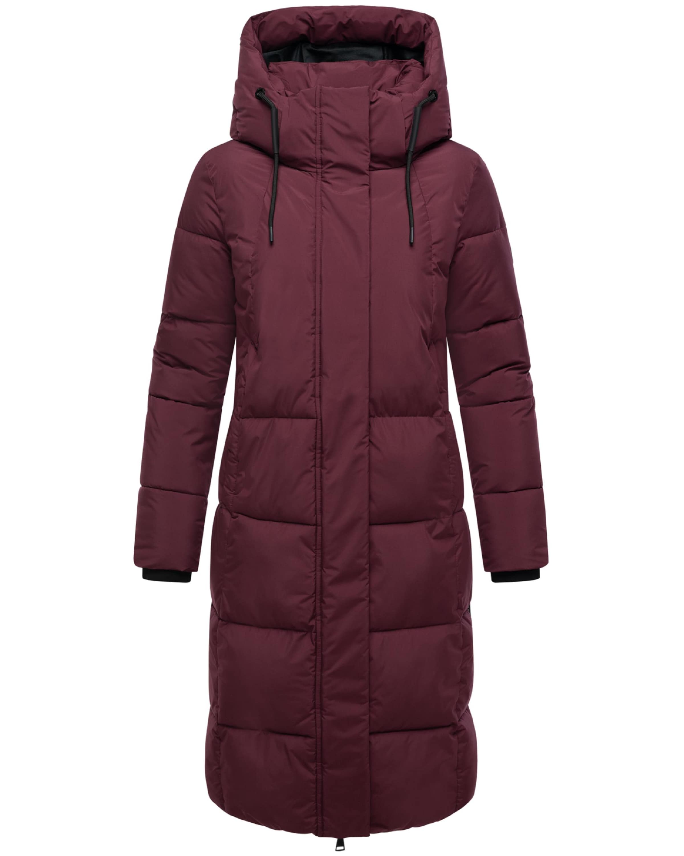 MARIKOO Zimný kabát 'Chumanii XVI' - Červená: predná strana