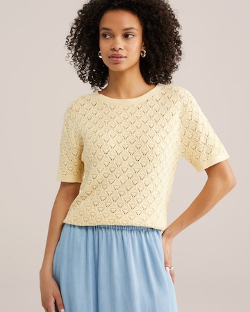 WE Fashion Pulover | rumena barva: sprednja stran