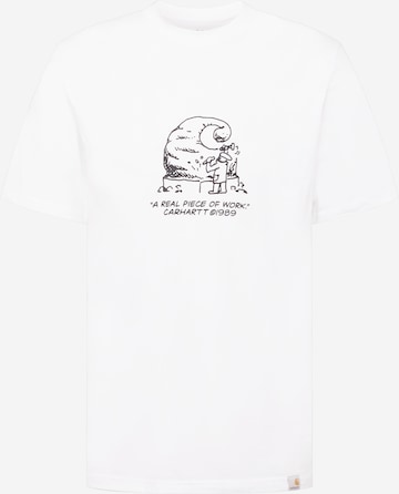 Carhartt WIP T-Shirt 'Piece Of Work' in Weiß: predná strana