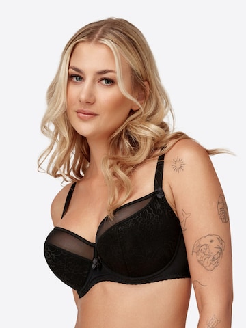 Azal T-shirt Bra 'Vanessa' in Black