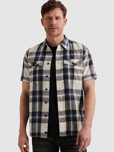 Camicia 'Shirt with check pattern and chest pockets' in M PME Legend di colore blu, Visualizzazione prodotti
