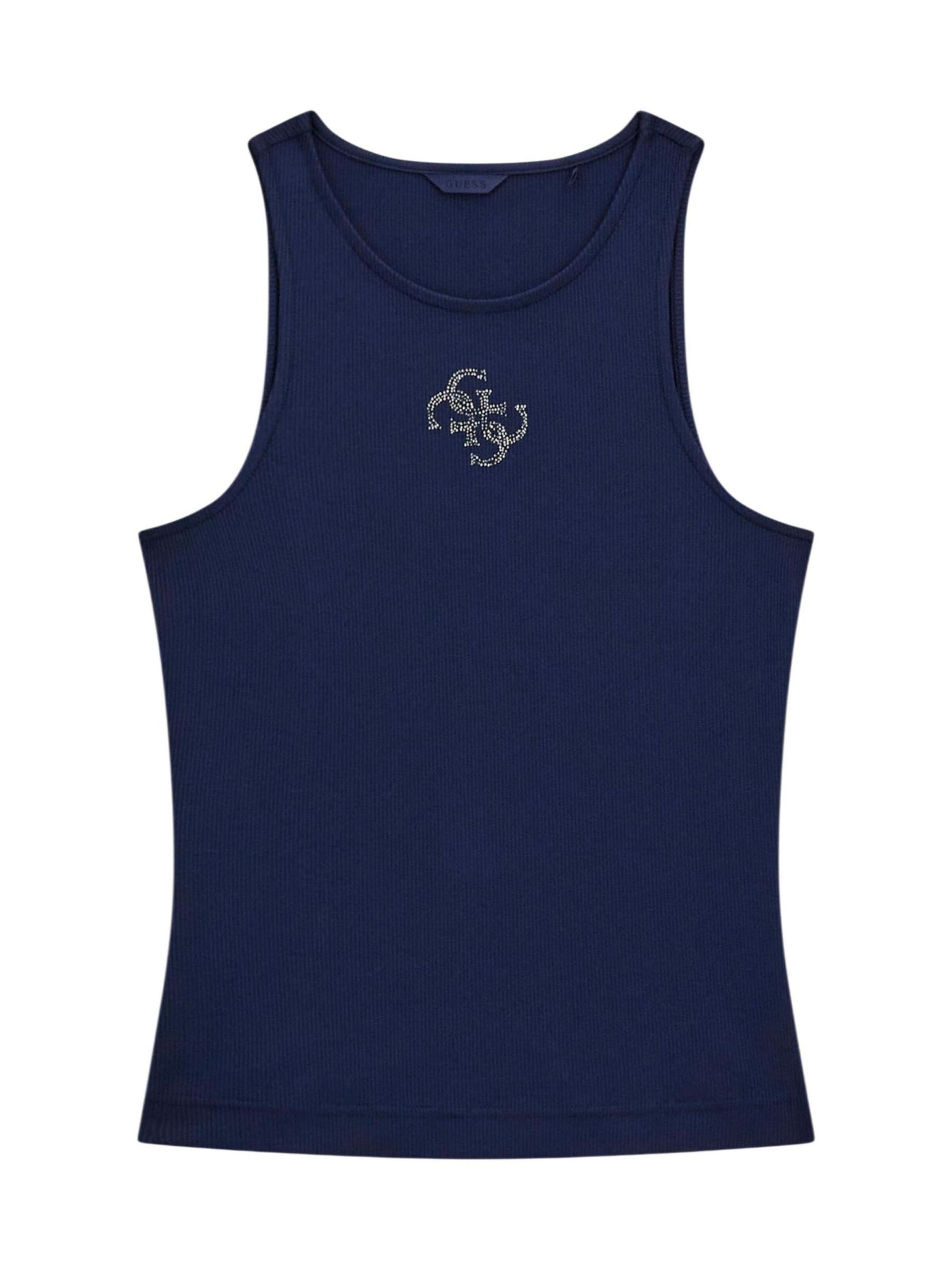 Top 'W6RP39 KD092' di GUESS in blu: frontale