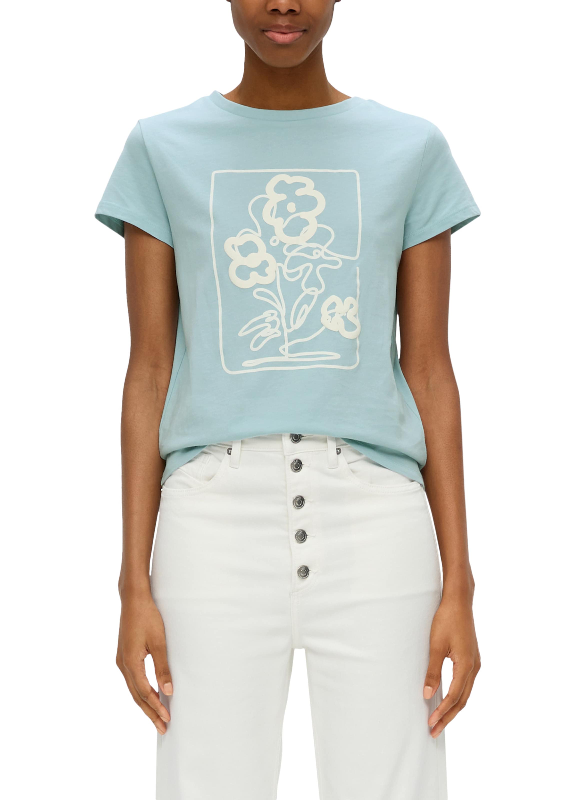 QS T-Shirt in Grün