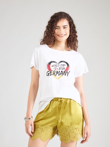 ABOUT YOU - Camisa 'Fame' em branco: frente