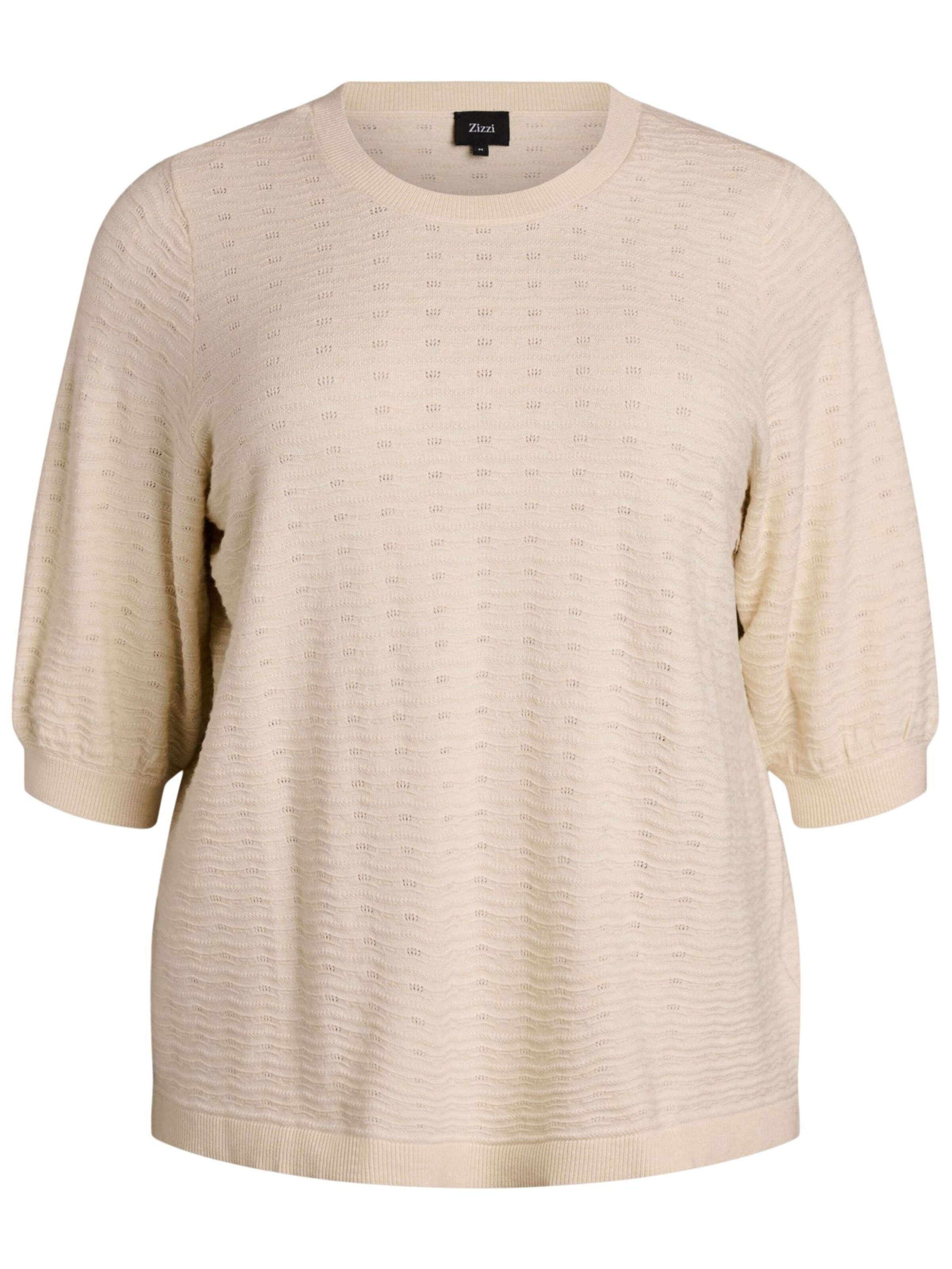Zizzi Свитер 'Mella' в Бежевый: спереди
