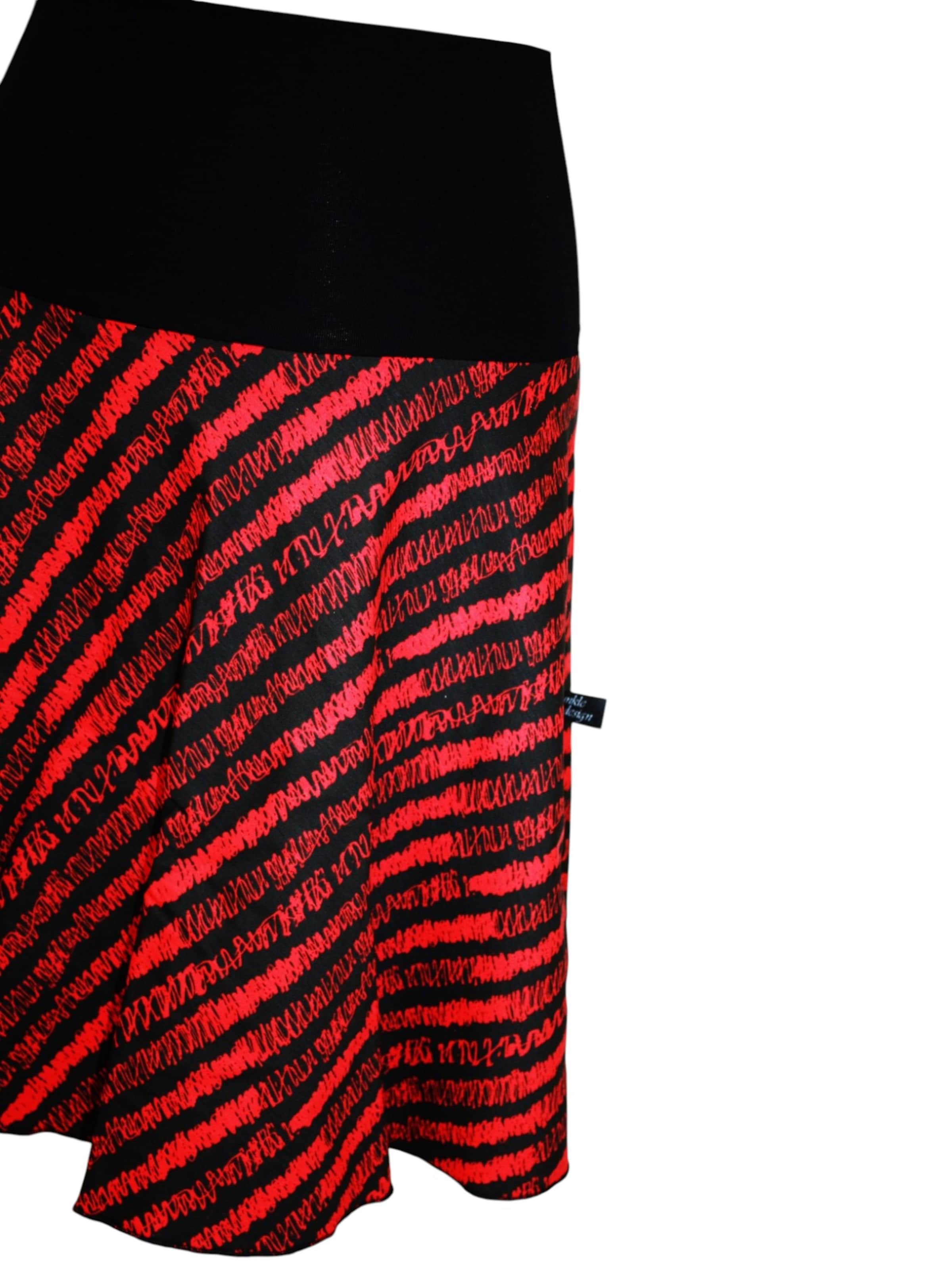 dunkle design Rock 'Skirt "Scribble"'‌‌‌‌‌ in Rot