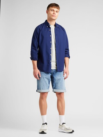 QS Regular Shorts in Blau