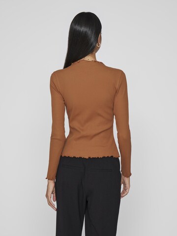 VILA Shirt in Bruin