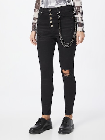 KENDALL + KYLIE Slimfit Jeans i svart: forside