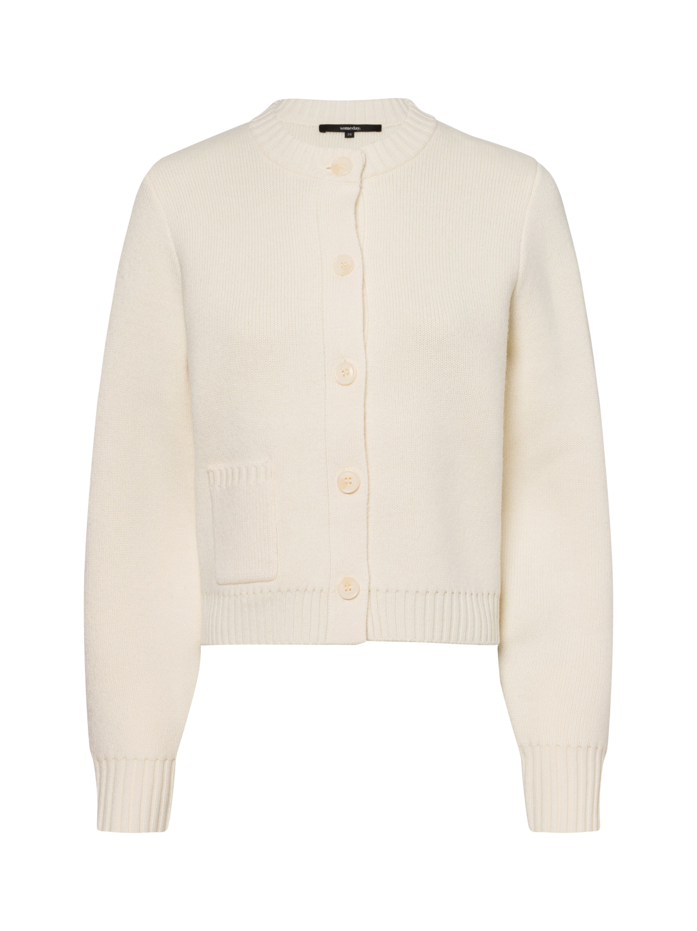 Someday Gebreid vest 'Talenia' in Beige: voorkant