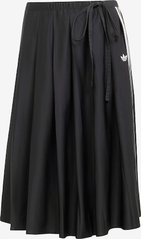 ADIDAS ORIGINALSSuknja 'Ribbon Pleated Maxi' - crna boja: prednji dio